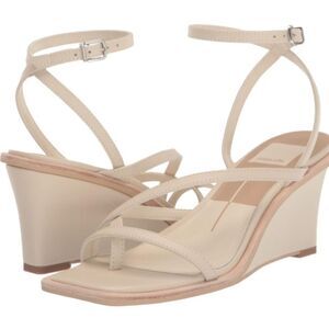 Dolce Vita Gemini ivory strappy wedge sandal w/ toe post size 5 , 10 & 11 NWT